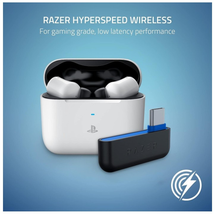 Компьютерная гарнитура RAZER Hammerhead HyperSpeed (PlayStation Licensed), белый Компьютерная гарнитура RAZER Hammerhead HyperSpeed (PlayStation Licensed), белый