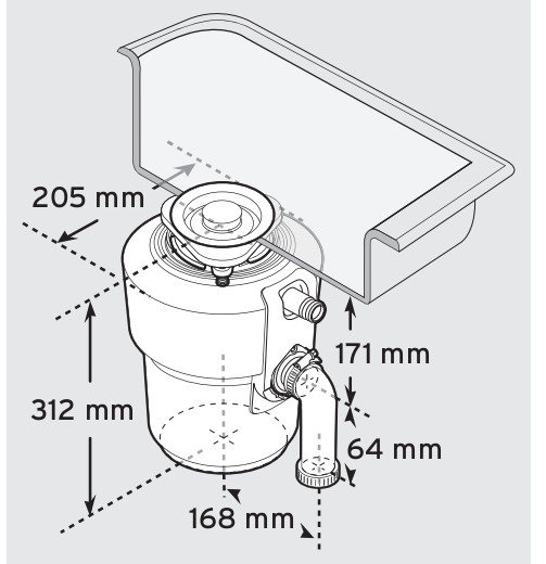Измельчитель отходов InSinkErator Evolution 100-2 78125T Измельчитель отходов InSinkErator Evolution 100-2 78125T