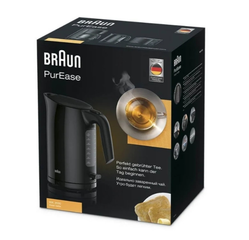 Чайник Braun WK 3100, черный Чайник Braun WK 3100, черный