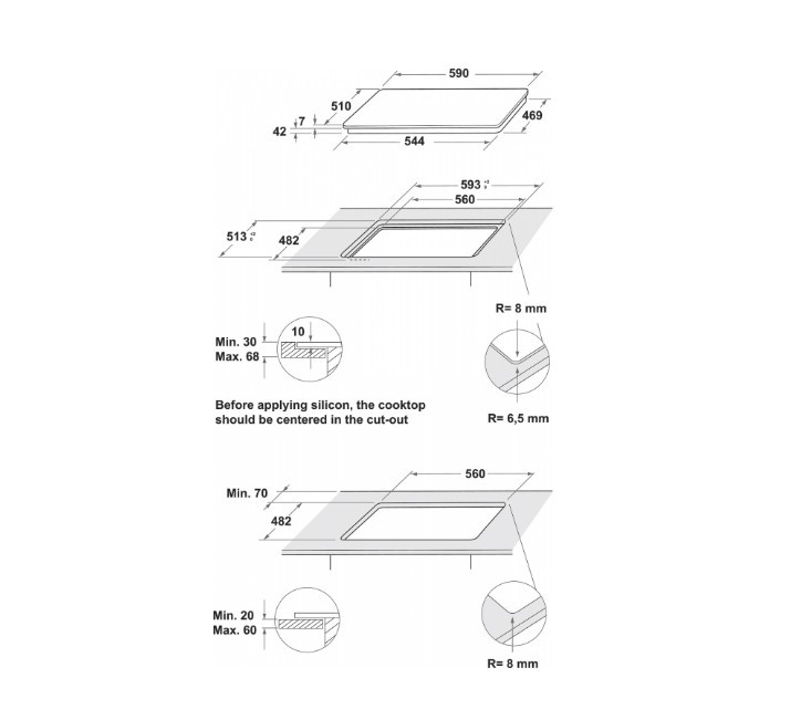 Газовая варочная панель Whirlpool AKTL 629/WH Газовая варочная панель Whirlpool AKTL 629/WH