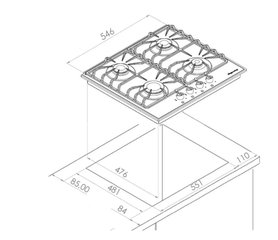 Варочная панель Kuppersberg FQ601 C Варочная панель Kuppersberg FQ601 C