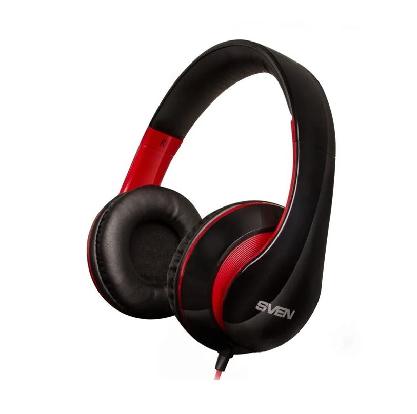 Наушники с микрофоном SVEN AP-940MV 3pin/4pin black/red Наушники с микрофоном SVEN AP-940MV 3pin/4pin black/red