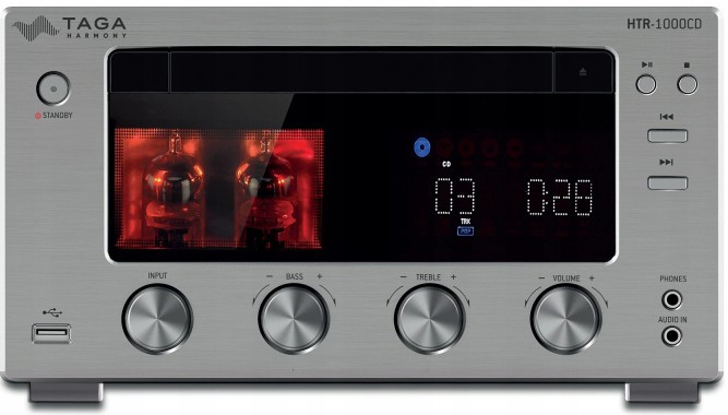 AV-Ресивер TAGA HARMONY HTR-1000CD V.2, серебристый