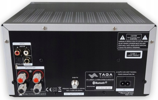 AV-Ресивер TAGA HARMONY HTR-1000CD V.2, серебристый