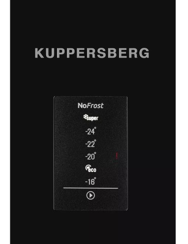Холодильник Kuppersberg NRS 186 BK черный