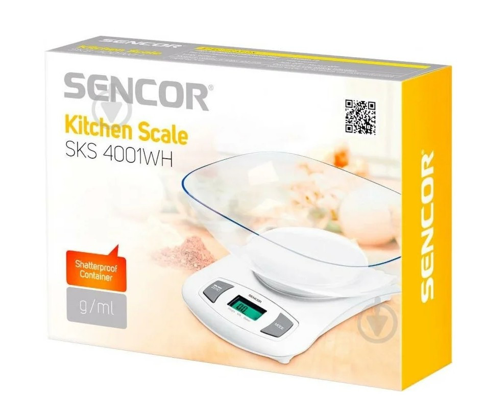 Кухонные весы Sencor SKS 4001 белый
