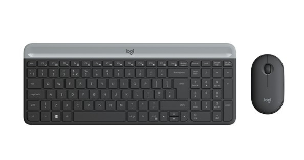 Беспроводной комплект клавиатура+мышь Logitech MK470 Graphite тонкопрофильный (920-009206)