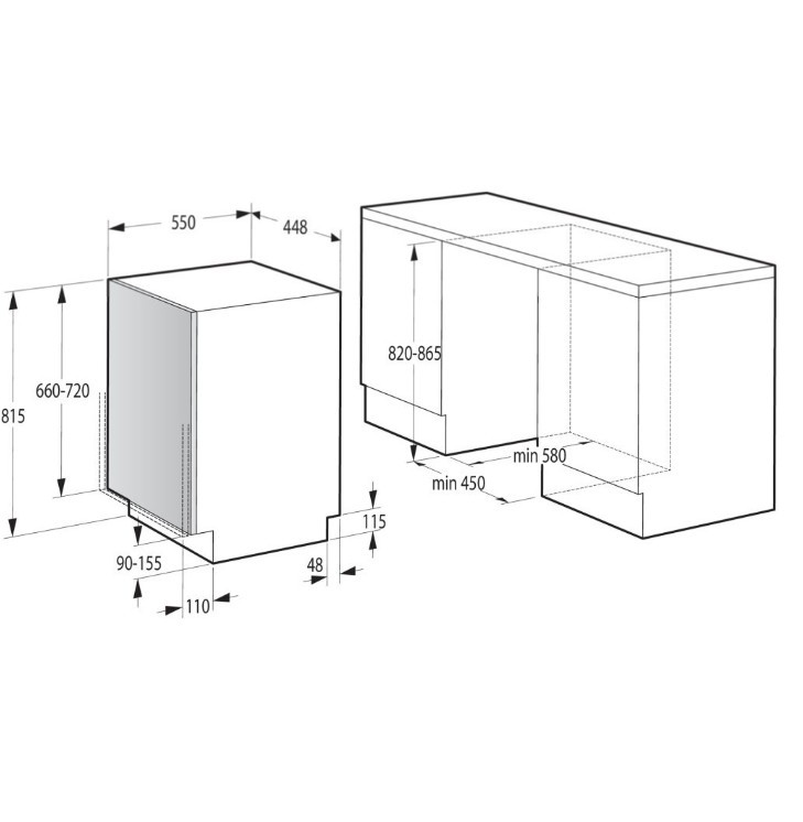 Встраиваемая посудомоечная машина Gorenje GV520E10