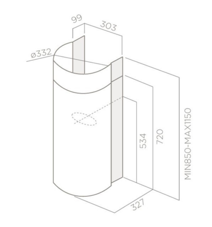 Вытяжка Elica Stone WH/A/33