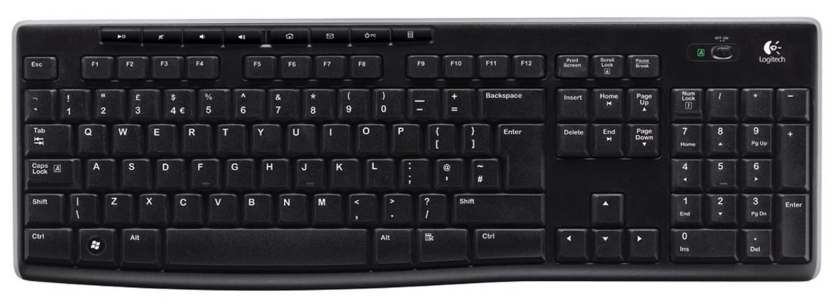 Клавиатура Logitech K270 черный