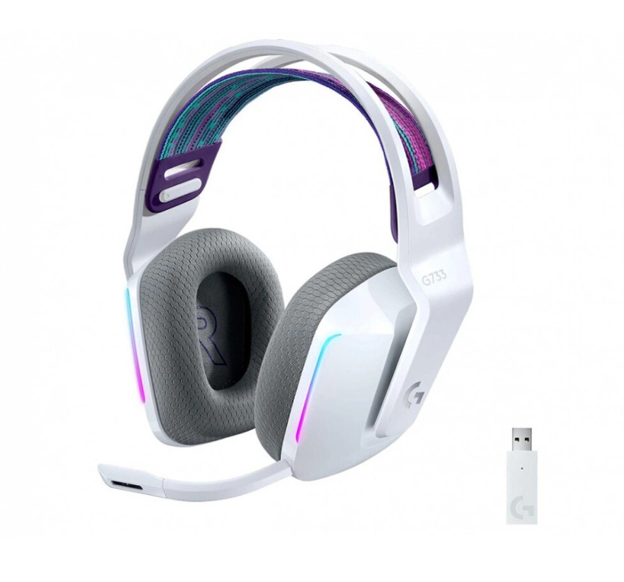 Игровые беспроводные наушники с микрофоном Logitech G733 LIGHTSPEED White (981-000883) Игровые беспроводные наушники с микрофоном Logitech G733 LIGHTSPEED White (981-000883)