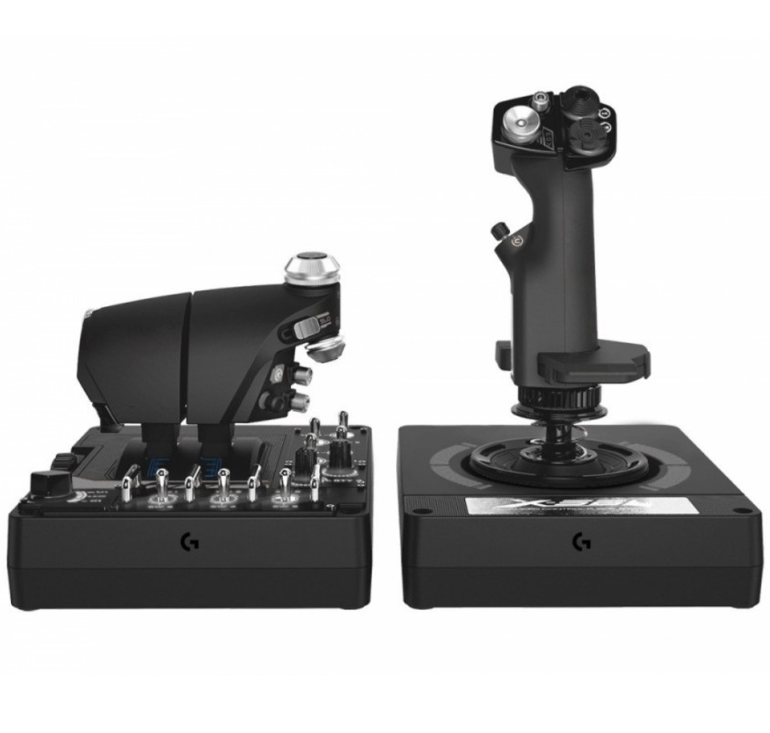 Джойстик Logitech X56 H.O.T.A.S.: джойстик и рычаг управления двигателем (945-000059) Джойстик Logitech X56 H.O.T.A.S.: джойстик и рычаг управления двигателем (945-000059)