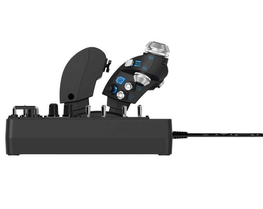 Джойстик Logitech X56 H.O.T.A.S.: джойстик и рычаг управления двигателем (945-000059) Джойстик Logitech X56 H.O.T.A.S.: джойстик и рычаг управления двигателем (945-000059)