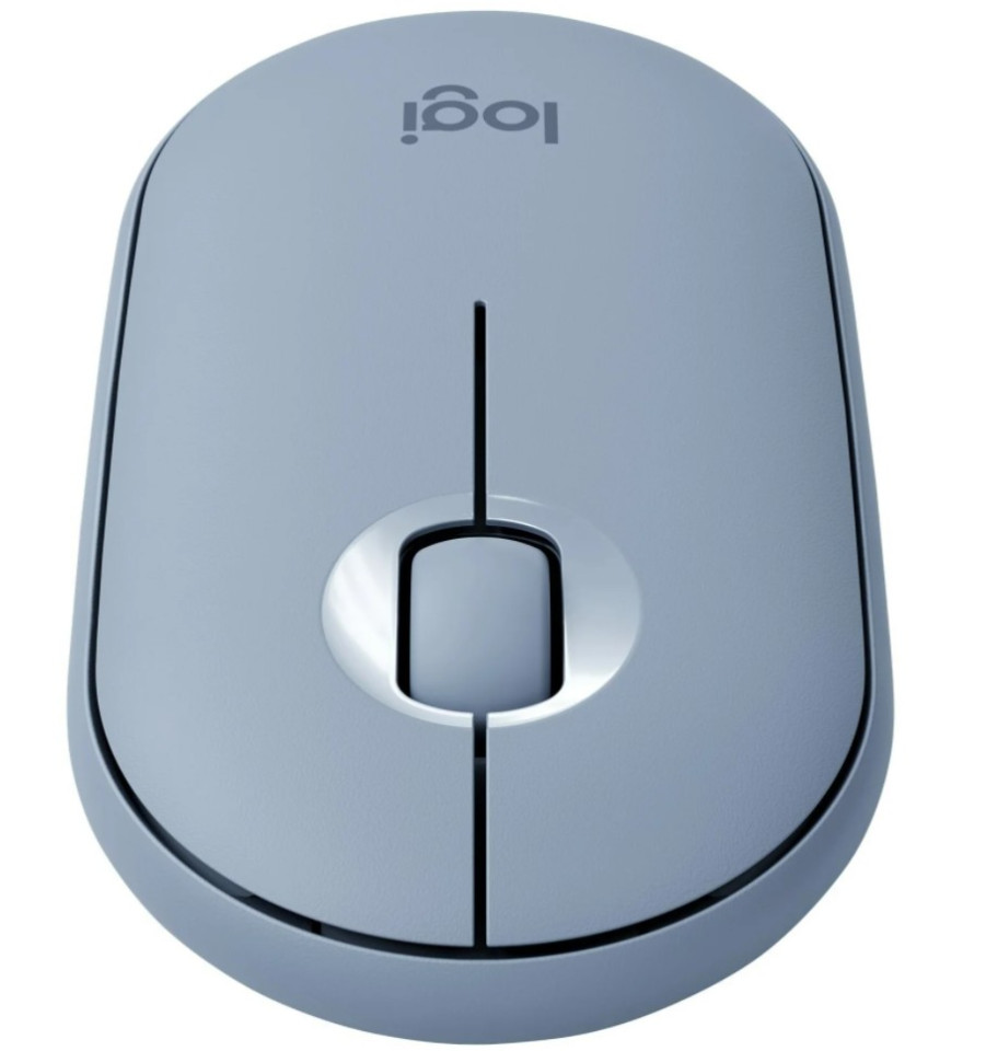 Беспроводная мышь Logitech Pebble M350 Blue Grey (910-005719) Беспроводная мышь Logitech Pebble M350 Blue Grey (910-005719)