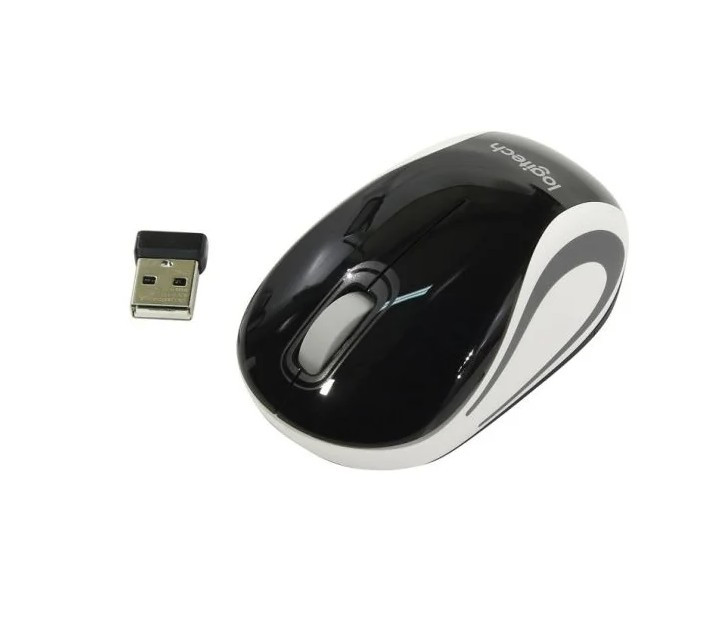Беспроводная мышь Logitech M187 Mini Black-White USB (910-002731)