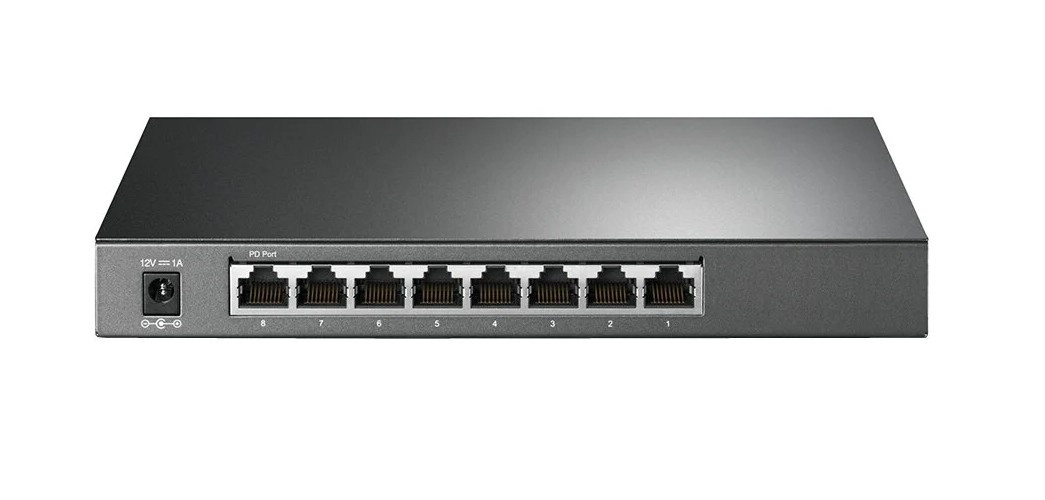 Коммутатор TP-LINK TL-SG2008 JetStream™ Smart коммутатор 8 гигабитных портов RJ45, включая 1 порт PoE In, стальной настольный корпус, интеграция с контроллером Omada SDN, статическая маршрутизация, 802.1Q VLAN, STP/RSTP/MSTP, IGMP Snooping, 802.1p/DSCP Qo