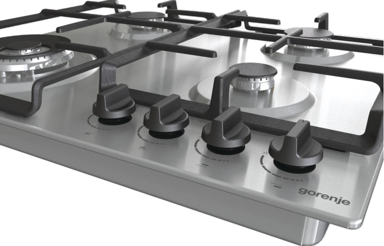 Газовая варочная панель Gorenje GW641EBX, серебристый Газовая варочная панель Gorenje GW641EBX, серебристый
