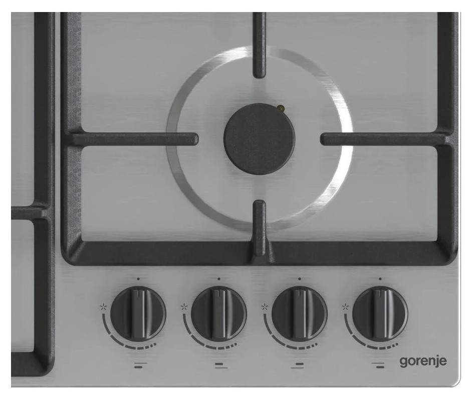 Газовая варочная панель Gorenje GW641EBX, серебристый Газовая варочная панель Gorenje GW641EBX, серебристый
