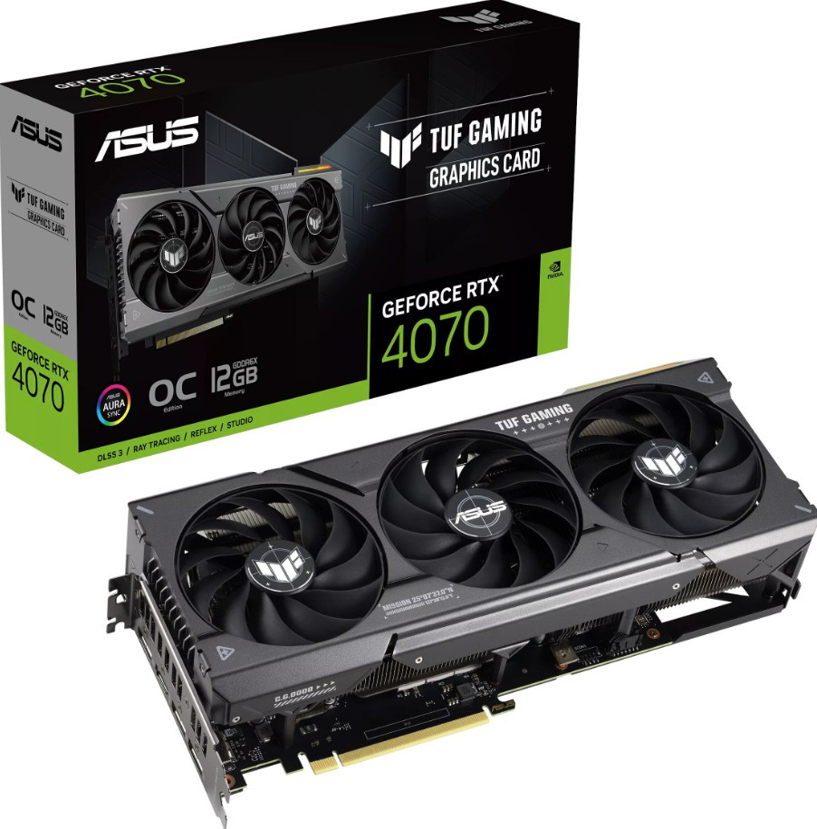 Видеокарта ASUS GeForce RTX 4070 TUF Gaming OC 12GB DLSS 3