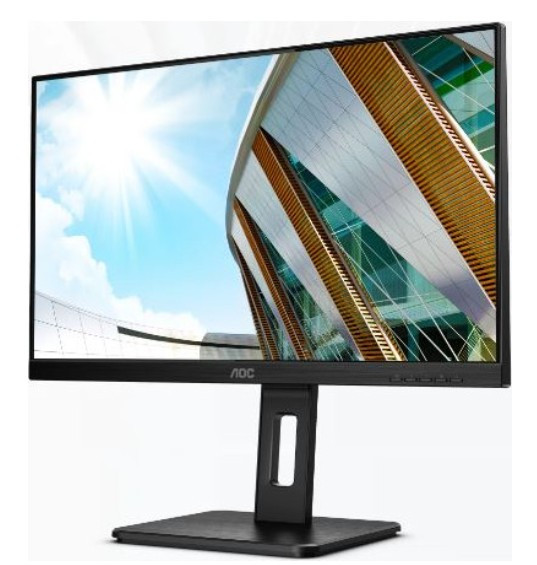 Монитор 23, 8" AOC 24P2Q, IPS матрица, разрешение 1920x1080, яркость 300 кд/м2, динамическая контрастность 50 000 000:1, время отклика 4 мс, USB 3.2 (Gen 1) концентратор на 4 порта, стереоколонки (2x2 Вт), Регулировка по высоте 150мм, Поворот на 90 градус Монитор 23, 8" AOC 24P2Q, IPS матрица, разрешение 1920x1080, яркость 300 кд/м2, динамическая контрастность 50 000 000:1, время отклика 4 мс, USB 3.2 (Gen 1) концентратор на 4 порта, стереоколонки (2x2 Вт), Регулировка по высоте 150мм, Поворот на 90 градус