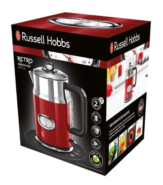 Чайник RUSSELL HOBBS 21670-70 Retro Ribbon Red Чайник RUSSELL HOBBS 21670-70 Retro Ribbon Red