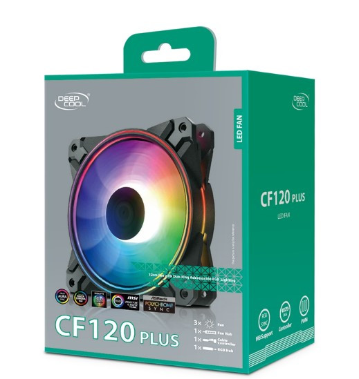 Комплект вентиляторов Deepcool CF120 PLUS комплект 3 шт Комплект вентиляторов Deepcool CF120 PLUS комплект 3 шт