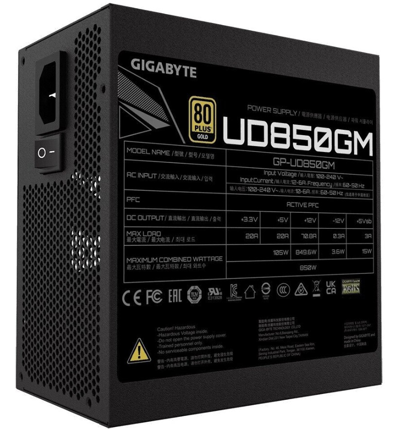 Блок питания GIGABYTE GP-UD850GM 850W 80 Plus Gold