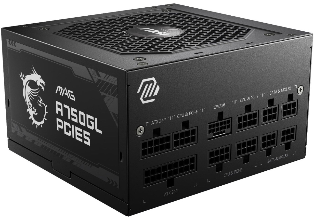 Блок питания MSI MAG A750GL 750W 80 Plus Gold PCIe5.0 черный