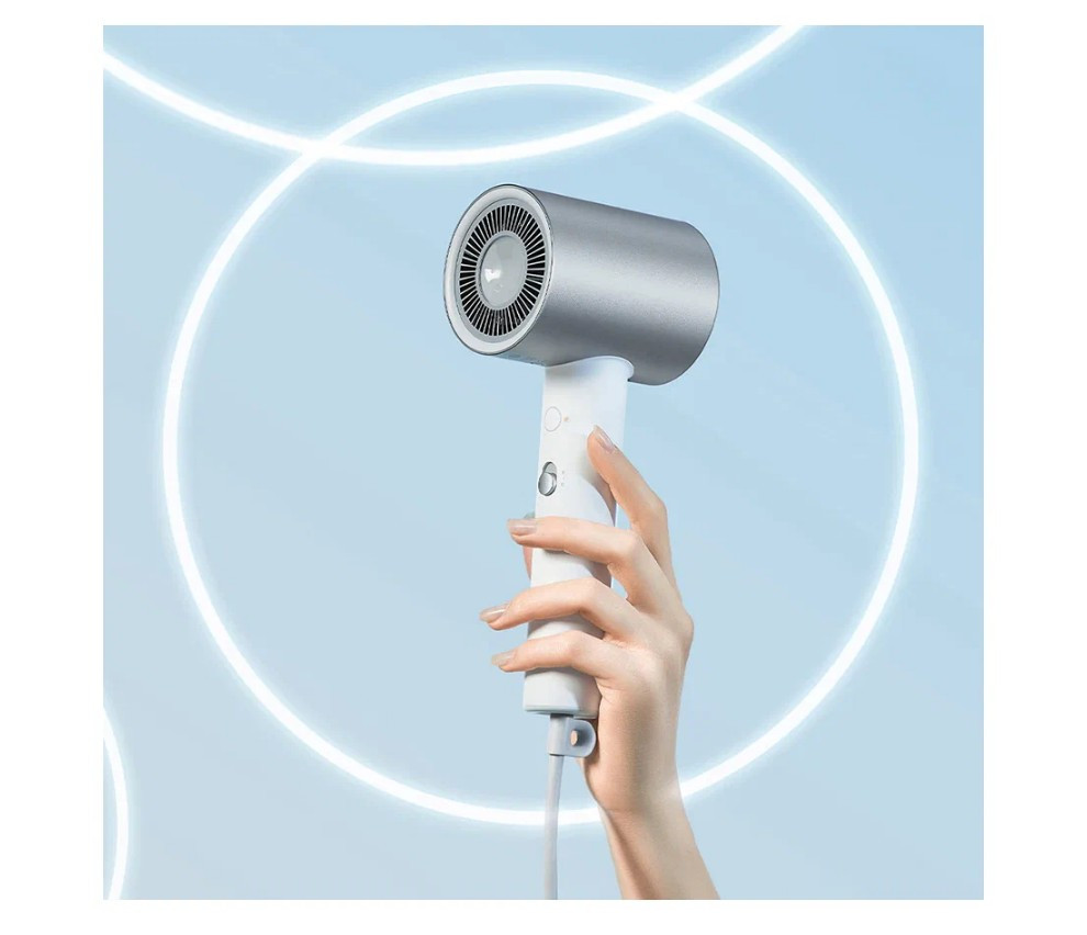 Фен Xiaomi Mijia Water Ionic Hair Dryer H500, белый/серебристый Фен Xiaomi Mijia Water Ionic Hair Dryer H500, белый/серебристый