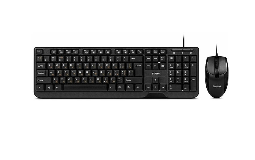 Комплект клавиатура+мышь SVEN KB-S330C black