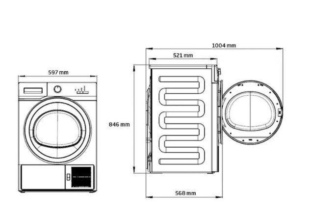 Сушильная мвшина BEKO MDH8634RXS Сушильная мвшина BEKO MDH8634RXS