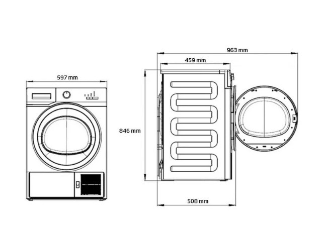 Сушильная машина BEKO MDF7312XW Сушильная машина BEKO MDF7312XW