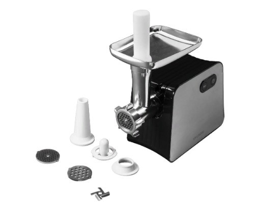 Мясорубка Hyundai HY-MG2322 черный/серебристый