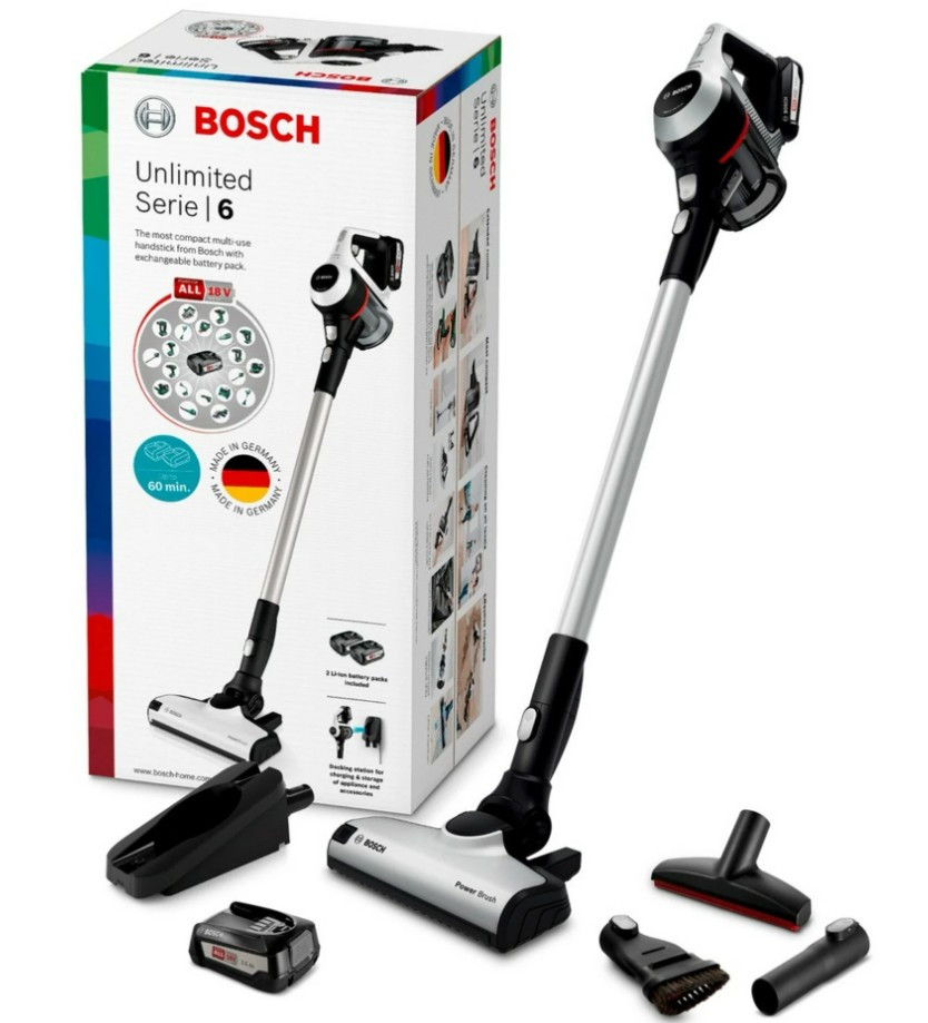 Пылесос Bosch Unlimited BCS612KA2 (2 аккумулятора)
