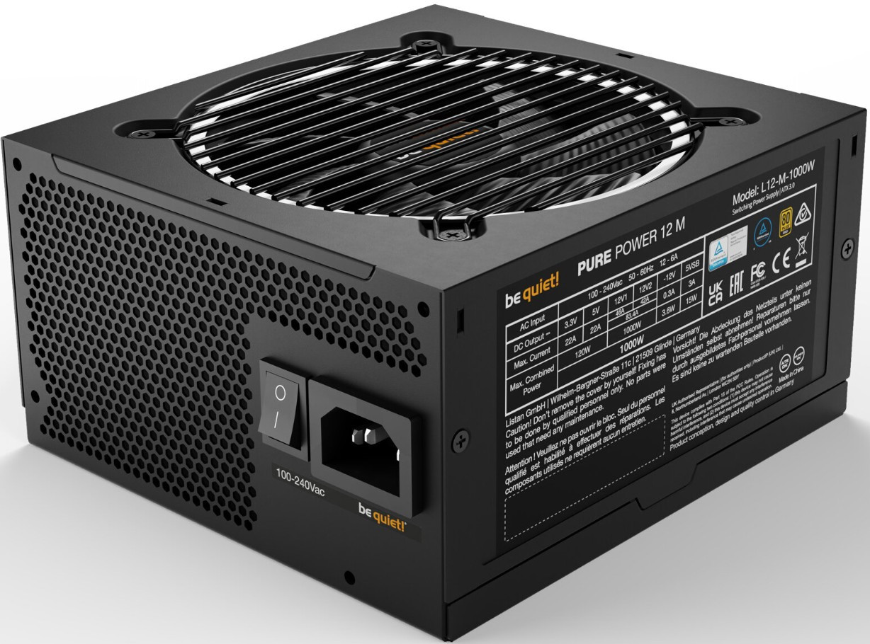 Блок питания BE QUIET! Pure Power 12 M 1000W 80 Plus Gold ATX3.0 PCIe5.0