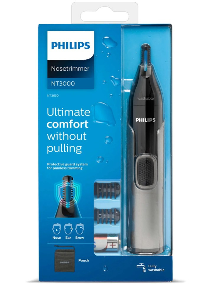 Триммер Philips NT3650/16, черный/серый
