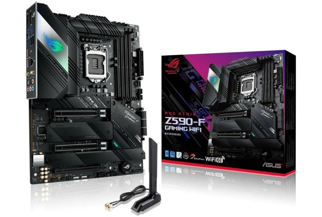 Материнская плата ASUS ROG STRIX Z590-F GAMING WIFI Материнская плата ASUS ROG STRIX Z590-F GAMING WIFI