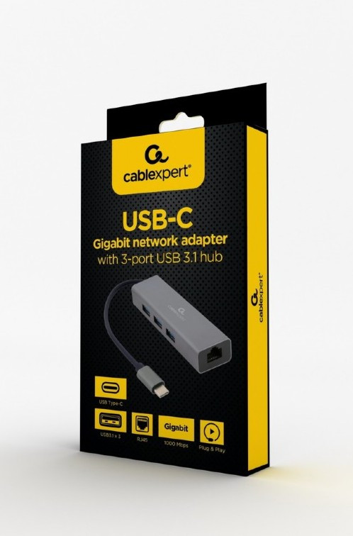 Сетевой адаптер GEMBIRD (A-CMU3-LAN-01) Сетевой адаптер GEMBIRD (A-CMU3-LAN-01)