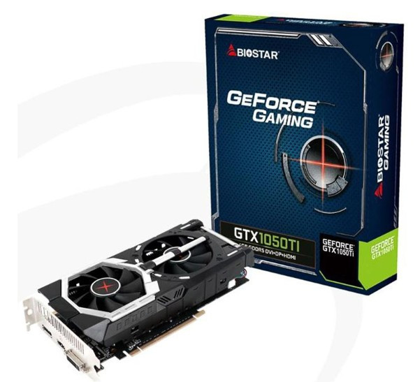 Видеокарта BIOSTAR GeForce GTX1050Ti GDDR4 4096MB (VN1T55TF41)