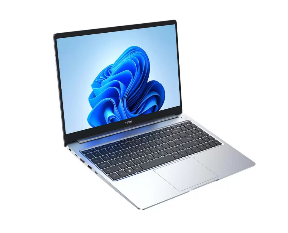 Ноутбук Tecno 15,6" FHD (MEGABOOK T1) Intel I5-12450H/16Gb/512Gb SSD/DOS серебро