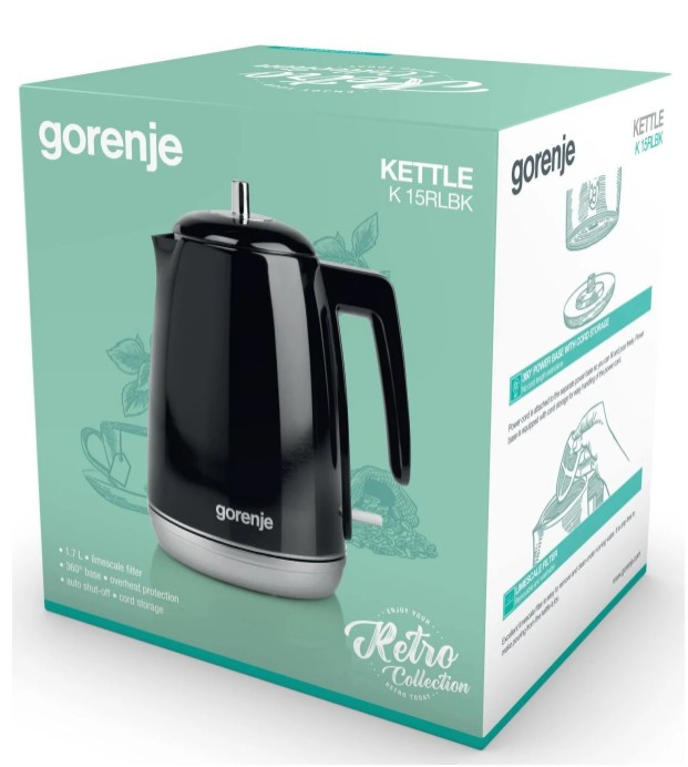 Электрический чайник GORENJE K 15RLBK Электрический чайник GORENJE K 15RLBK