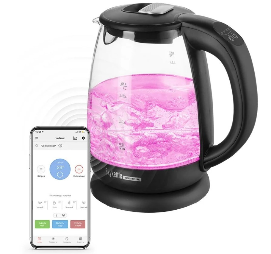 Чайник REDMOND SkyKettle G210S, черный Чайник REDMOND SkyKettle G210S, черный