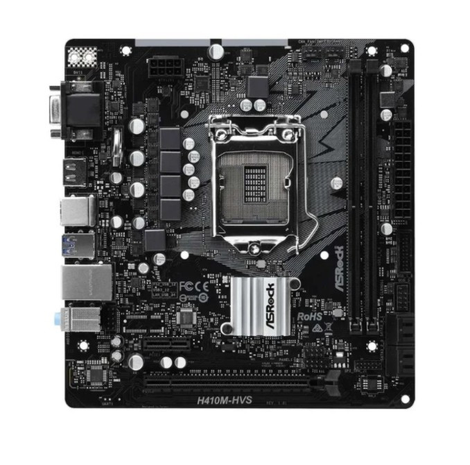 Материнская плата ASRock H410M-HVS Материнская плата ASRock H410M-HVS