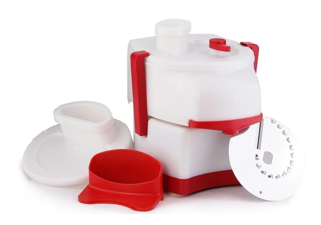 Соковыжималка БелОМО СВШПП-302, белый/красный