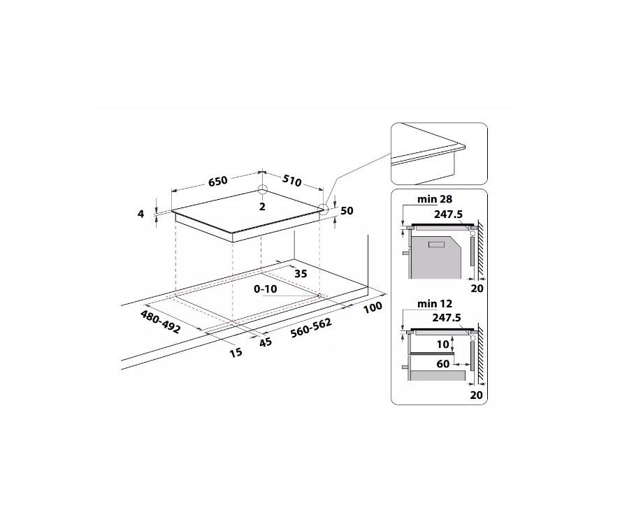 Индукционная варочная панель WHIRLPOOL WF S4665 CPBF