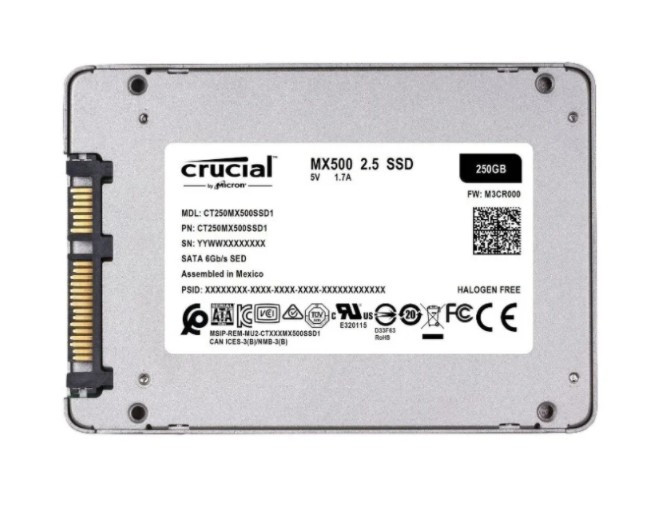 Твердотельный накопитель Crucial 250 GB (CT250MX500SSD1) Твердотельный накопитель Crucial 250 GB (CT250MX500SSD1)