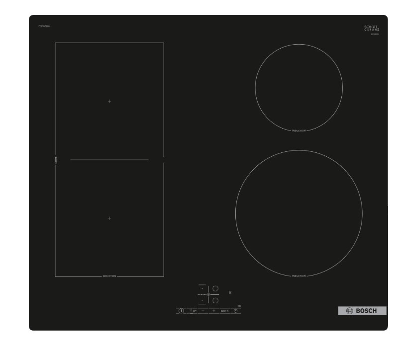 Индукционная варочная панель BOSCH PWP61RBB5E