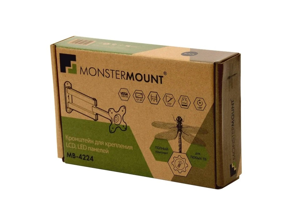 Кронштейн Monstermount MB-4224 (13-37" max 30кг)