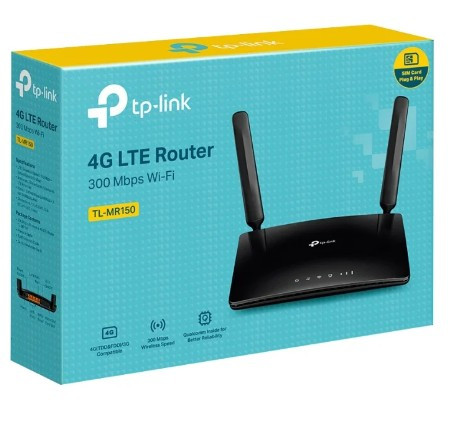 Маршрутизатор TP-LINK TL-MR150 N300 4G LTE Wi-Fi роутер (Слот под сим карту) Маршрутизатор TP-LINK TL-MR150 N300 4G LTE Wi-Fi роутер (Слот под сим карту)