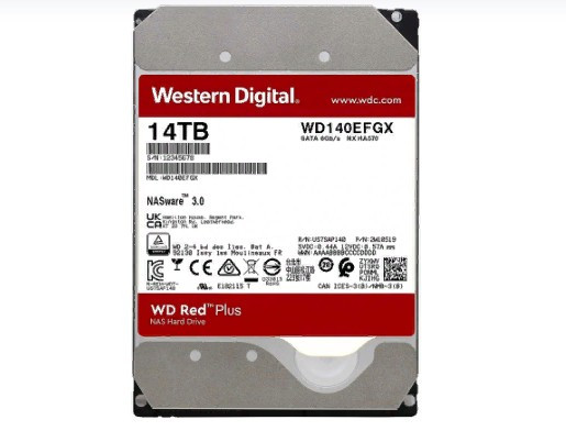 Жесткий диск (HDD) WD Red Plus 14TB 3,5" 512MB WD140EFGX